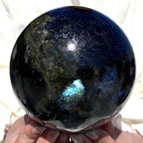 6.9LB Natural Magnífico Labrador Bola Cuarzo Cristal Piedra Espécimen Curación - Imagen 12 de 15