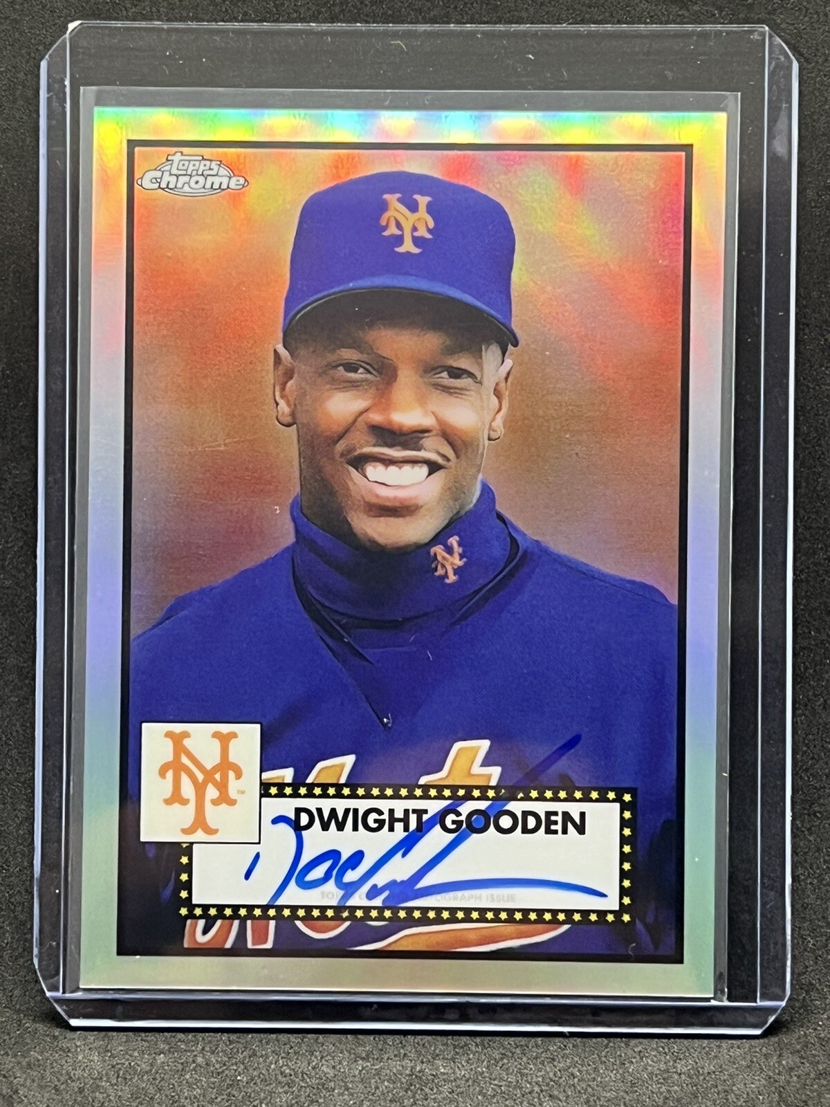 2021 Topps Chrome Platinum Anniversary Dwight Gooden Refractor Auto #161/199