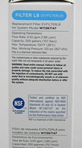 Everydrop Value Ice and Water Refrigerator Filter EVFILTERL7 or L8 - Picture 21 of 24