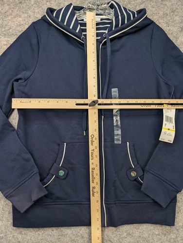 Giacca Anne Klein donna blu medio con cappuccio zip pista golf outdoor sport - Foto 7 di 13