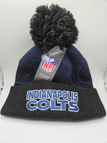 Indianapolis Colts offiziell lizenzierte Jugend Strumpf Kappe mit Bommel Einheitsgröße - Bild 1 von 4