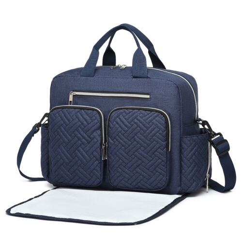 Mummy Changing Bag Weekender Bag Shoulder Travel Bag Hospital Handbag Nappy Baby - Picture 90 of 98