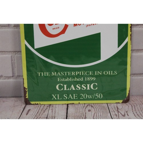 Vintage Style Castrol Motor Oil Metal Sign Retro Garage Decor 12" x 8" Classic X - Picture 2 of 5
