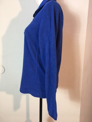 Champion Small Damen 1/4 Zip Pullover Blau Kragen - Bild 4 von 11