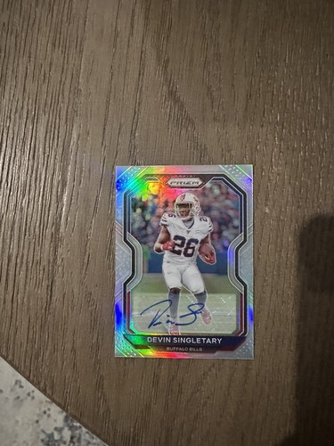 2020 Panini Prizm Football  SILVER PRIZM Autographs #2 Devin Singletary (AU) NFL - Picture 1 of 2