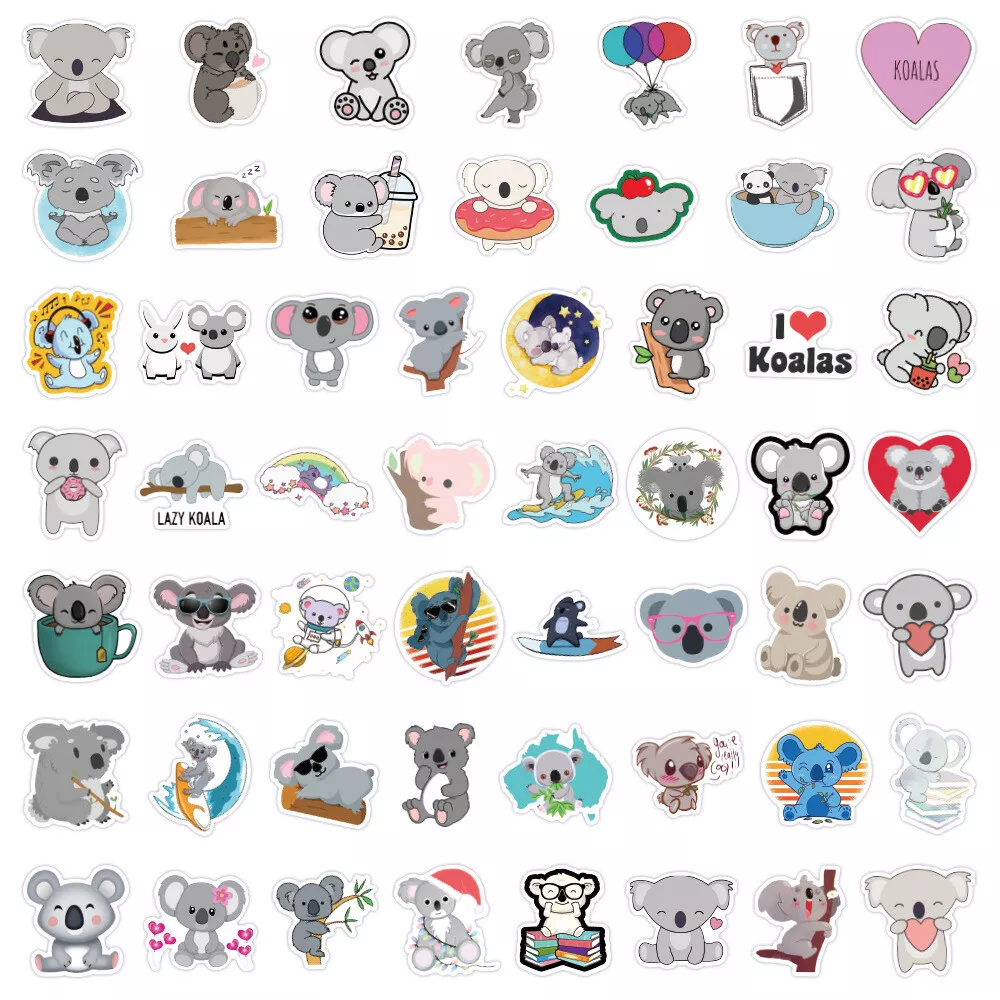 Kawaii Stitch Sticker Koala Cartoon Stickers Laptop Stickers 