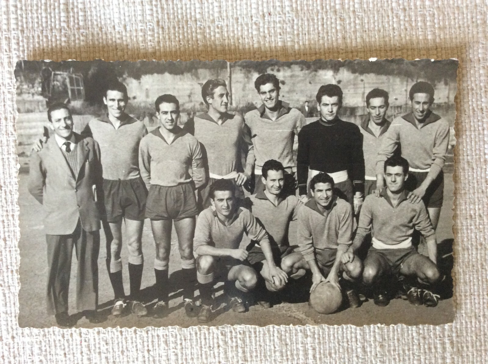 RARA CARTOLINA CALCIO SQUADRA G.S. LIBERI SESTRESI CAMPIONATO 1954/55