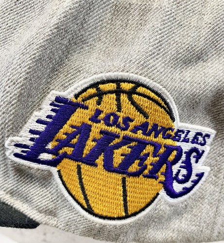 Cappello Los Angeles Lakers Snapback 2014 NBA Mitchell &Ness Block Letters misto lana - Foto 6 di 19