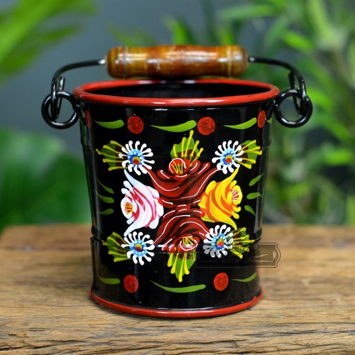 Small Narrowboat Buckets Hand Painted - 14cm - Picture 1 of 16