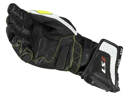LS2 Gloves Swift Racing Black Yellow Racing Biker Glove From Rin - Picture 2 of 3