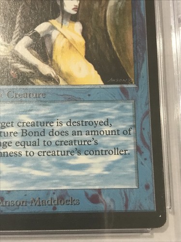 1993 MTG Beta - CREATURE BOND - Graded CGC 7 Near Mint - Picture 4 of 9