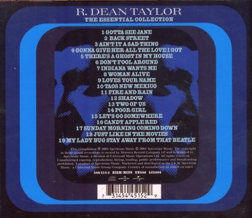 R. Dean Taylor - The Essential Collection New CD Greatest Hits * GREAT PRICE * - Picture 3 of 3