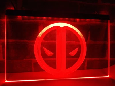 Deadpool Superhero logo LED Neon Light Sign for Game Room Bar Party Cinema Store
