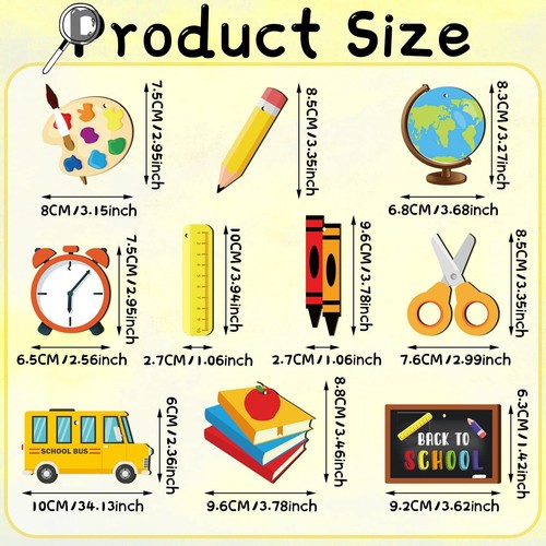 Back to School Wooden Ornament Back to School Party Hanging Decor Teacher App... - Picture 3 of 7