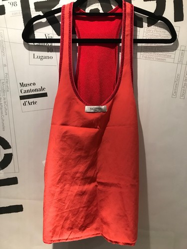 Valentino Roma sleeveless silk lined racer back red top size 40 - Picture 5 of 14