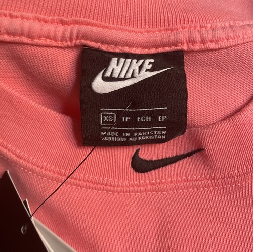Nike Women's Sz XS Sportswear Washed Dress Pink 80's Retro Cotton (CZ9862-675) - Picture 5 of 6