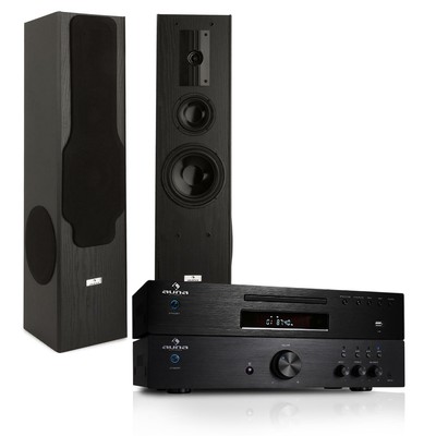 HIFI SOUND MUSIKANLAGE SET VERSTÄRKER CD MP3 PLAYER RADIO ...