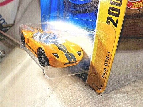 2007 Hot Wheels 2007 New Models 17/36 FORD GTX1 Yellow Variant w/Chrome OH5 Sp - Picture 4 of 5