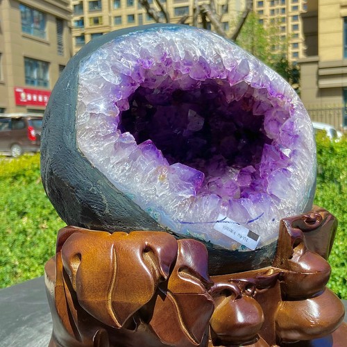 Bolsa de Dinero Amatista Brasileña Rara 22.68LB - Cristal de Riqueza Abundante - Imagen 18 de 18