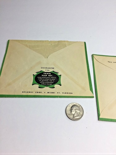 Mid Century Fawn Hair Net Empty Hair Net Wrappers for Collecting Scrapbooking - Picture 9 of 9