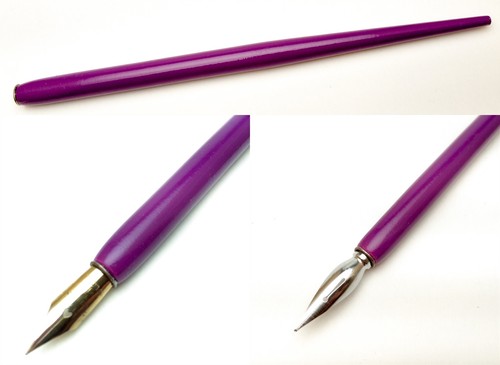 Pro DIP pen & Calligraphy Comic Nib-holder Tokyo Slider SLM301V VIOLET Japan NEW - Picture 1 of 4