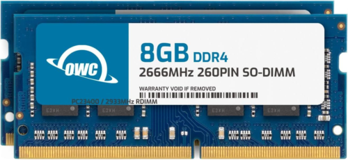 OWC 16.0GB (2 x 8 Go) 2666MHz DDR4 PC4-21300 So-DIMM 260 16 go (8 go-modules) - Photo 1/9