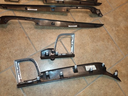 2011-2021 Jeep GRAND CHEROKEE Black Woodgrain Dash Vent Trim Panel Set 6pc - Bild 8 von 10