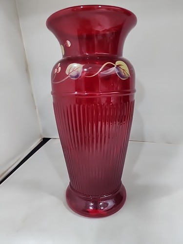 Fenton Adam's Rib Red Vase - Bild 4 von 8