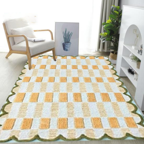 Matilda Goad Plaid Rugs Handmade 100% Woolen Hand Tufted For Home Decoration - Picture 8 of 22