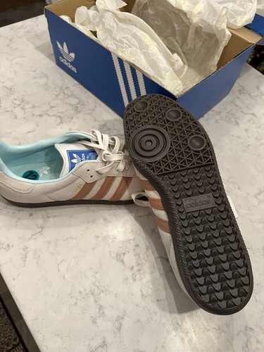 Adidas Samba OG Mens Size 12 Crystal White / Clay Strata - Gum - White ID2047 - Picture 14 of 24