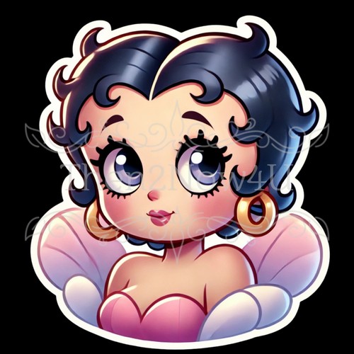 9 Cute Betty Boop Vinyl Stickers - Picture 9 of 9