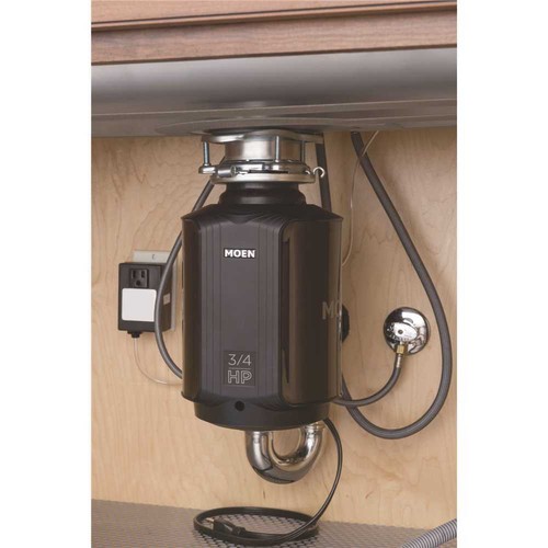 Moen GXS75C GX Series Garbage Disposal, 0.75 hp Motor, 115 V, Stainless Steel - Picture 6 of 9