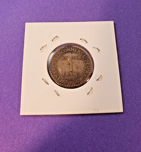 France 4 Coins Set of Different 1 Francs Circulated French Coins 1924-1960 - Picture 4 of 10