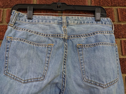 8 Regular GAP Denim Long Lean Jeans Flare Bell Bottom Vtg Blue Denim Pant - Picture 9 of 9