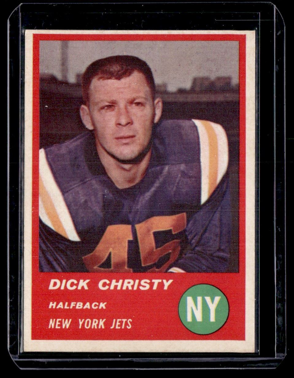 1963 Fleer Dick Christy New York Jets #14