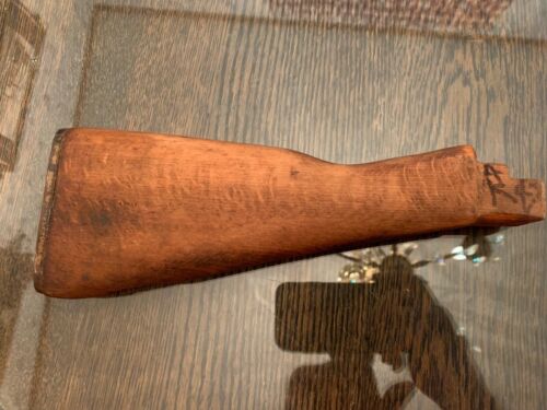 Vintage Military Wood Rifle Gun Stock Butt with Cleaning Kit - Picture 2 of 4