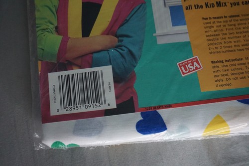 Vintage 1980s 90s Beautiful Hearts Balloon Valance New Kid Mix Beacon Looms New - Picture 8 of 9
