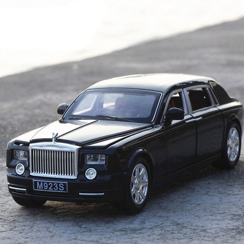Rolls-Royce Phantom Diecast Car Model Toy Sound&Light Black/Red  1:24 scale - Picture 12 of 13