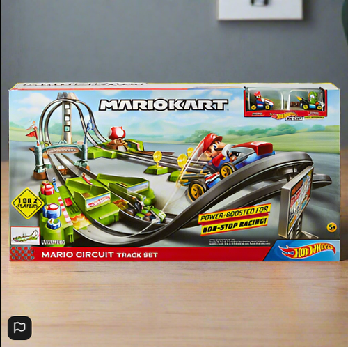 Hot Wheels Mario Kart Circuit Track Set with 1:64 Scale Die-Cast Kart Replica - Picture 21 of 24