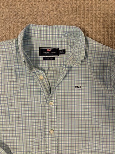 VINEYARD VINES Boys Performance Whale Shirt Button Down MEDIUM 12-14 Worn Once - Picture 2 of 3
