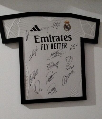 camiseta real madrid firmada Por Toda La Plantilla Signature Maglia Jersey Signe - Imagen 2 de 2