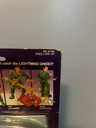 1986 Kenner Ghostbusters Peter Venkman with Bouncin' Bazooka and Lightning Ghost - Picture 5 of 8