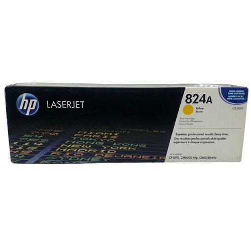 HP 824A Yellow Toner Cartridge CB382A Genuine Original Color LaserJet Printer - 第 1/16 張圖片