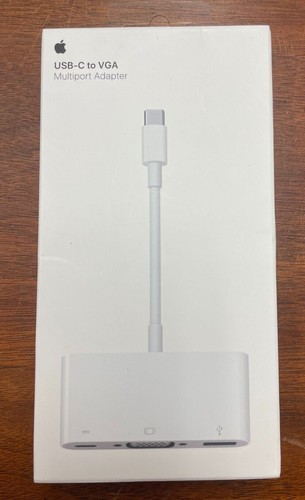 New Genuine OEM Apple MJ1L2AM/A USB 2.0 VGA Multiport Adapter - White - Picture 1 of 3