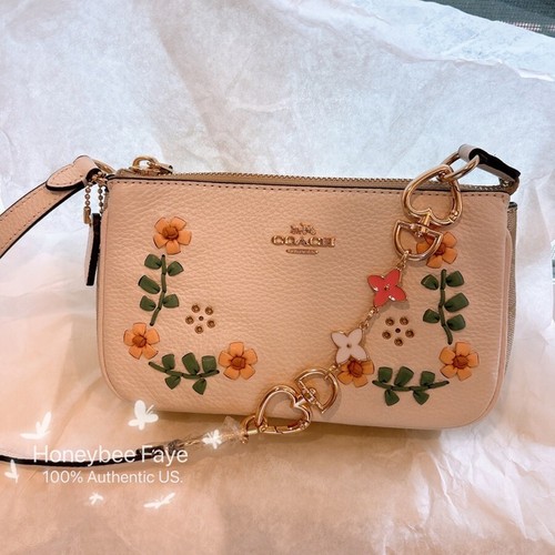 NWT Coach Nolita 19 In Signature Canvas With Floral Whipstitch C9924 - Picture 2 of 10