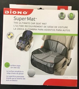 Free Ship New Diono Ultra Mat Full-Size Seat Protector Black