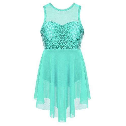 Girls Kids Sequin Ballet Leotard Lyrical Dance Dress Competition Skating Costume - Bild 86 von 99