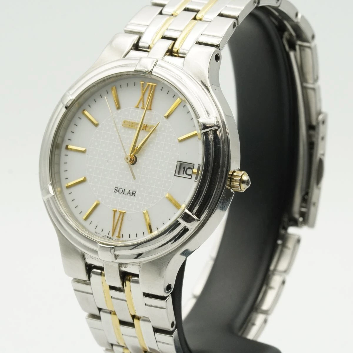 SEIKO Solar Herren Uhr 35mm V157-0AA= Men Watch From JAPAN S078