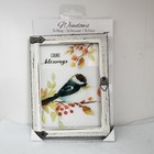 Bird Plaque Decoration Fall Leaves Bittersweet Shabby Chic Count Blessings Ganz