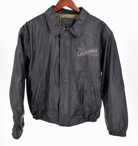 Vintage Disney California Adventure Inaugural Celebration 2001 Leather Jacket M - Picture 2 of 12